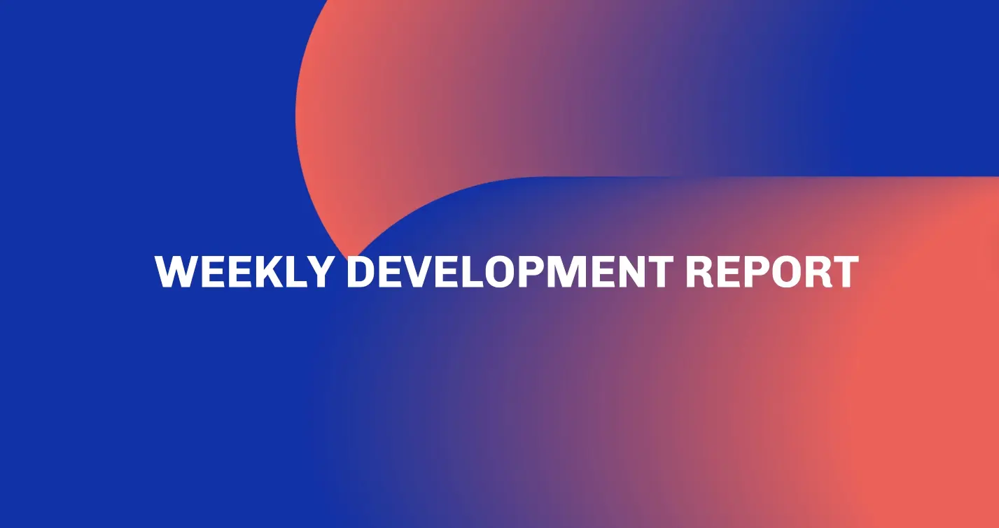 weekly development report